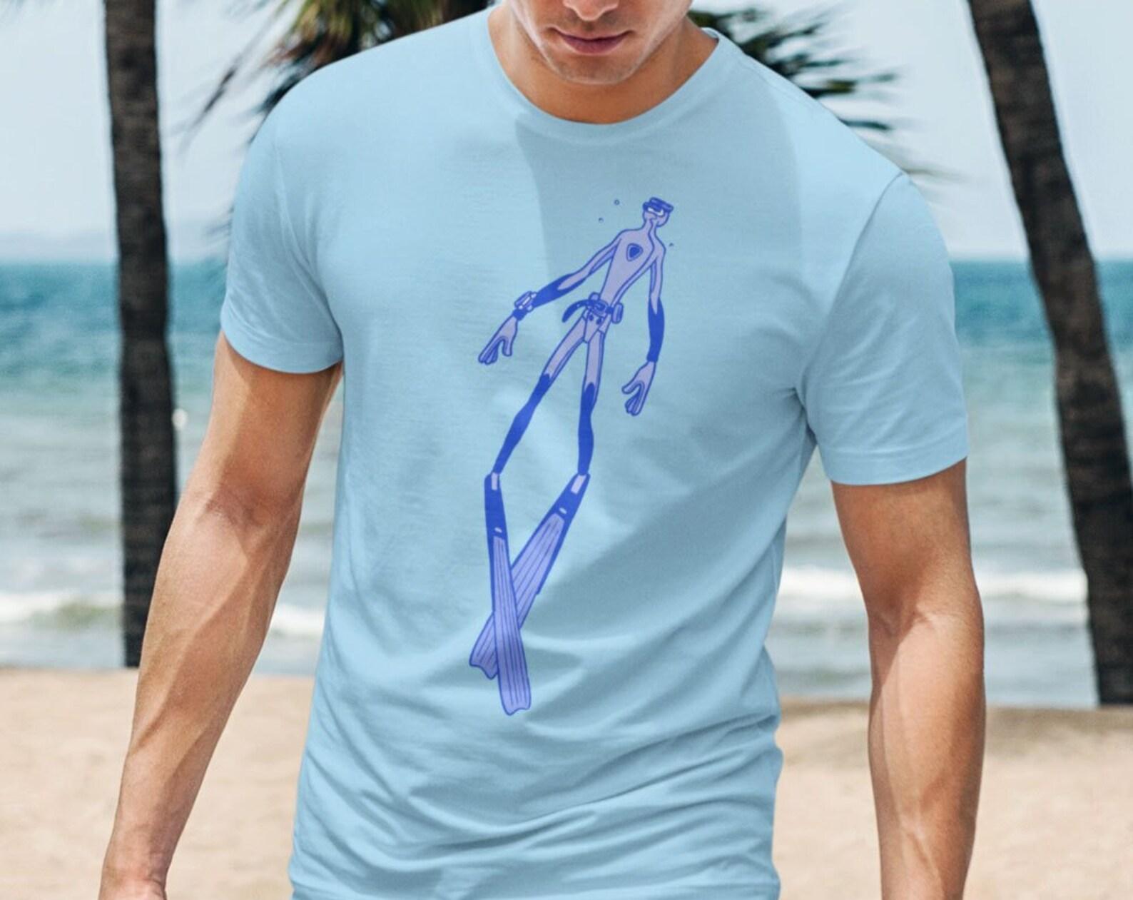 Freediving T-Shirt: Ocean Dive Unisex Tee XL