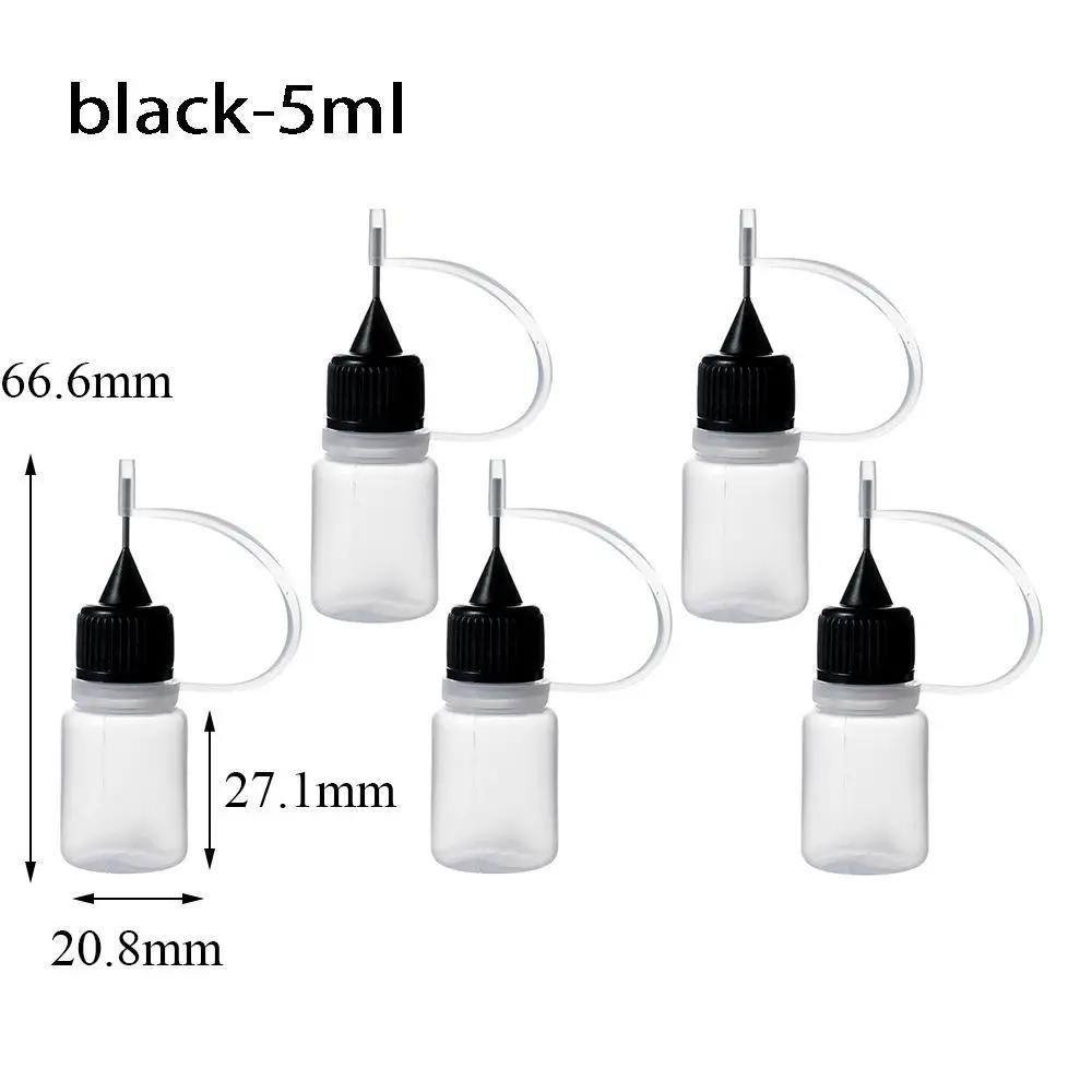 5/10/20/30/50/100ML Resuable Needle Tip Glue Applicator Plastic Bottle for Paper Quilling DIY Scrapbooking Paper Craft Tool