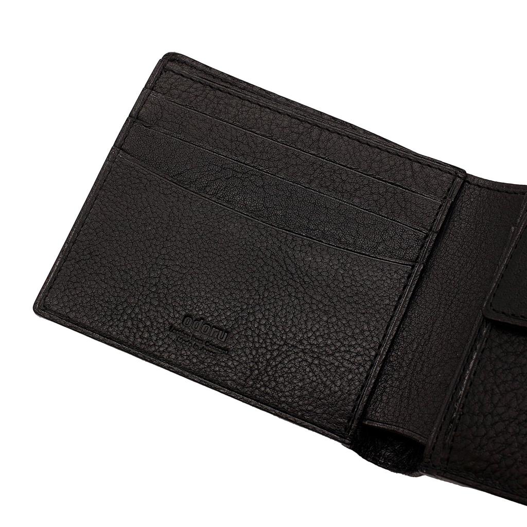 Alle Linea Vasca Box Standard Brieftasche, Bifold, Schwarz, Echtes Leder, 203-1