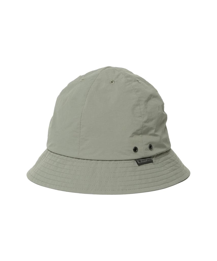 Snow Peak Nylon Tussah Hat, Size 2, Light Olive, AC-25SU009, Perfect for Camping, Outdoor Activities, and Festivals.