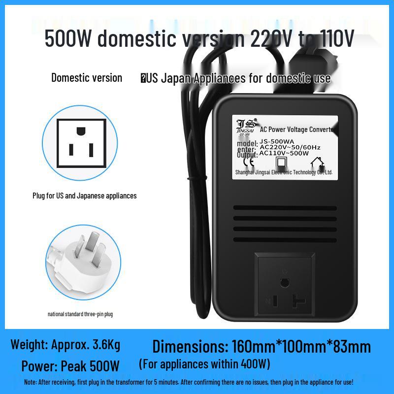 Jingsai 200W Voltage Converter: 220V to 110V/100V, 110V to 220V Transformer