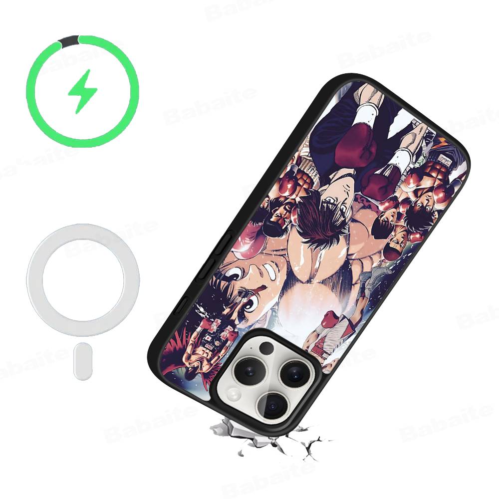 Anime H-Hajime N-No I-Ippo For Magsafe Magnetic Phone Case For IPhone 17 16 15 14 13 12 11 Plus Pro Max PC+TPU Cover