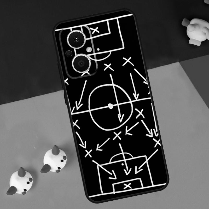 Football Soccer Tactics Time For OPPO Reno 7 8 Lite 8T 10 11 12 13 14 Pro 11F 12F 13F 14F OPPO Find X8 X5 X6 Pro Case