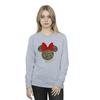 Disney Womens/Ladies Minnie Mouse Leopard Christmas Sweatshirt