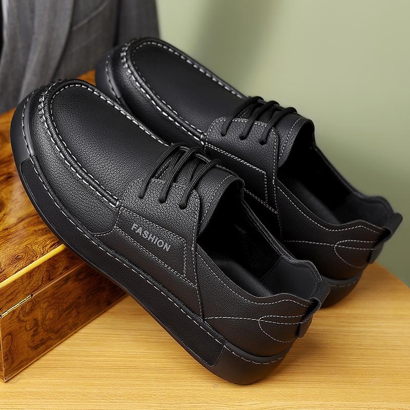Fashion Men Non-slip Walking Shoes New Classics Men's Skate Footwear Lace-Up Mens Casual Flats Leather Student Sport Casual Sneakers
