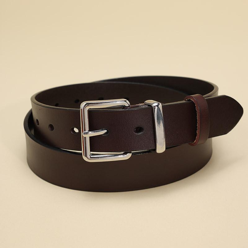 Classic Cowhide Leather Belt Stylish Durable Women Business Casual Accessory