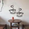 Coffee Cup Wall Sticker Creative Kitchen Decor Background Removable Self-Adhesive Wall Decal
