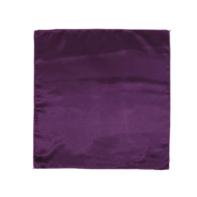 

Однотонный атласный квадратный платок Профессиональный квадратный платок, Праздничная подарочная упаковка Шелковый платок Мужской и женский однотонный 50 квадратный платок 50*50CM