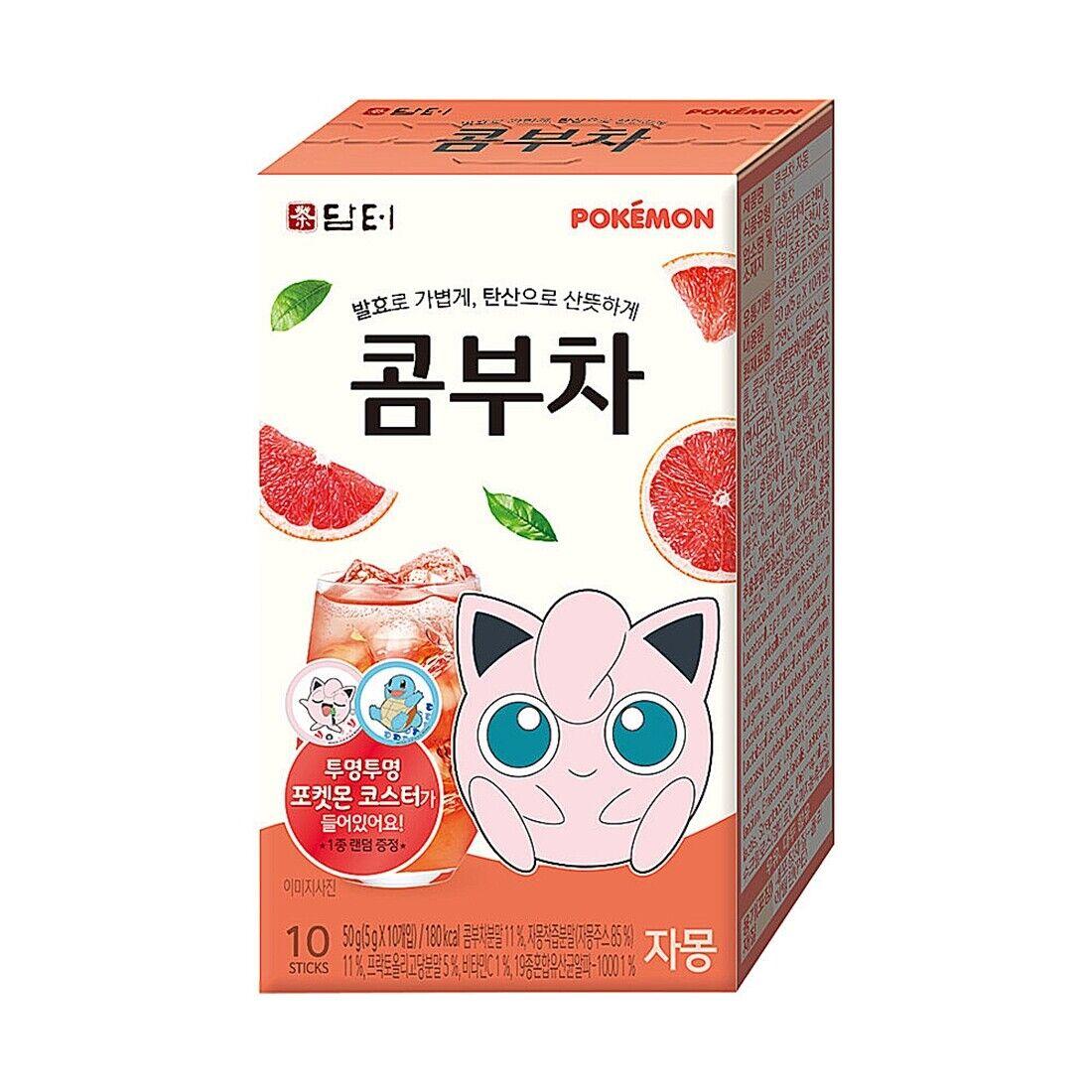 

[DAMTUH] Kombucha Tea Pokemon Edition, подарок для покемонов 10 sticks оранжевый