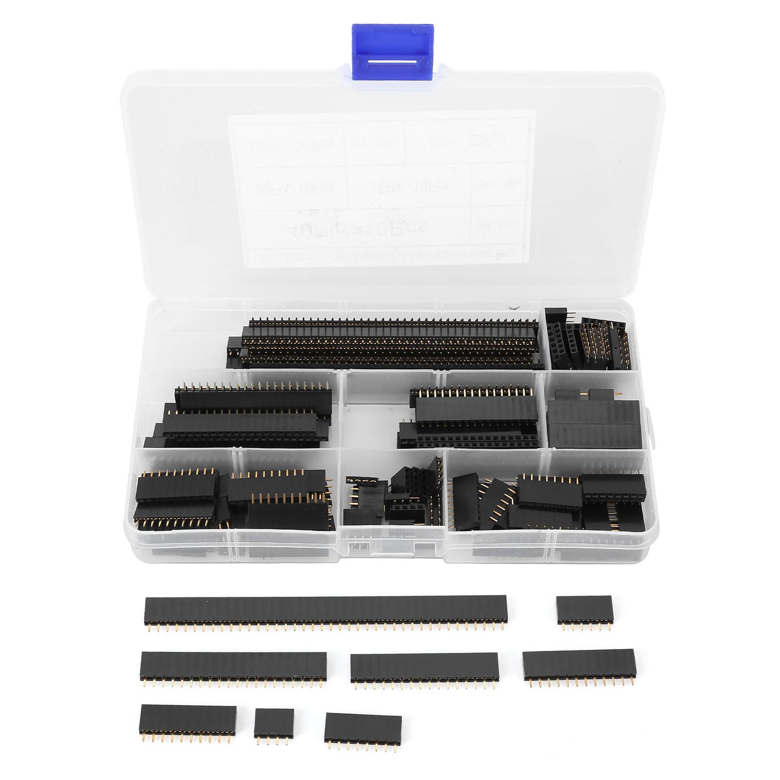 

120 Pcs Pin Socket Uniserial Female High Accuracy Great Variates Pin Header Connector for Wire Conn