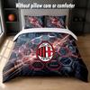 AC Milan Design Bed Bedding Set 1 Duvet Cover + 2 Pillowcases Soft Breathable Household Bed Linens