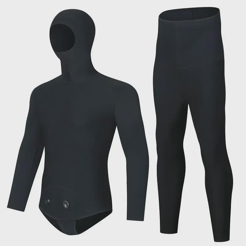 3mm Professional Winter Diving & Fishing Suit - Warm, Cold-Proof Two-Piece for Snorkeling & Jellyfish Protection