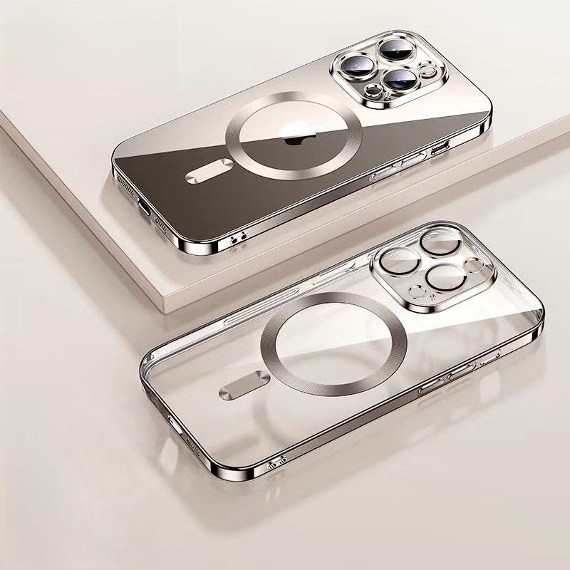 

Чехол для мобильного телефона Apple 16 IPhone 15 Магнитный 14ProMax Премиум 13/16 Прозрачный Стиль Ins Полностью закрытый край Apple 11