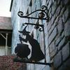 5-1PCS Halloween MetalSign Witch Shape Iron Witch Boiler Silhouette Wall Mural Spooky Mysterious Witch Hanging Signage Horror Bl