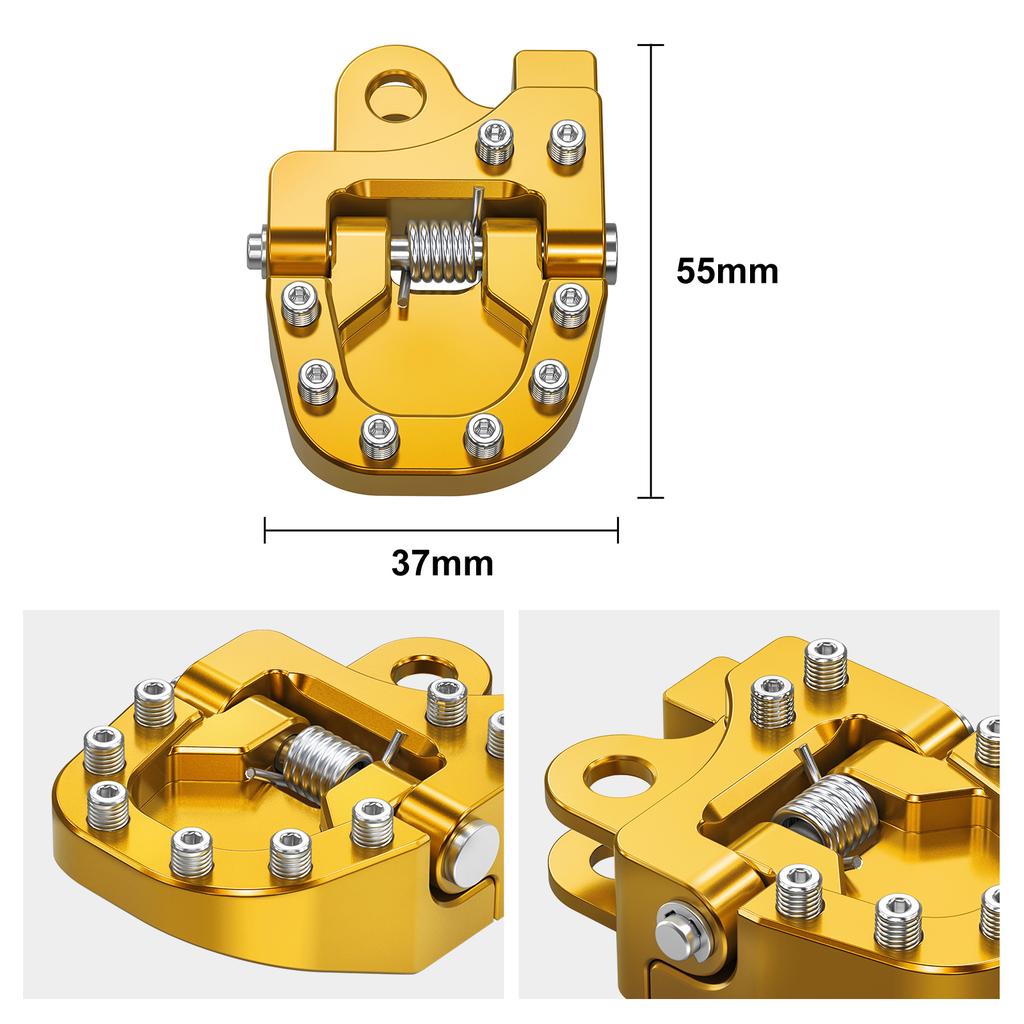 For Suzuki DR-Z400S 2000-2024 DR-Z400SM 2005-2024 DRZ400 S SM Enlarged Foot Pegs Footrest & Folding Brake Pedal Extension Plate