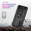High End Armor Car Magnetic Phone Case for Samsung Galaxy A57 A37 A27 A17 A07 A56 A36 A26 5G Metal Ring 360° Rotatable Bracket Shockproof Bumper Cover