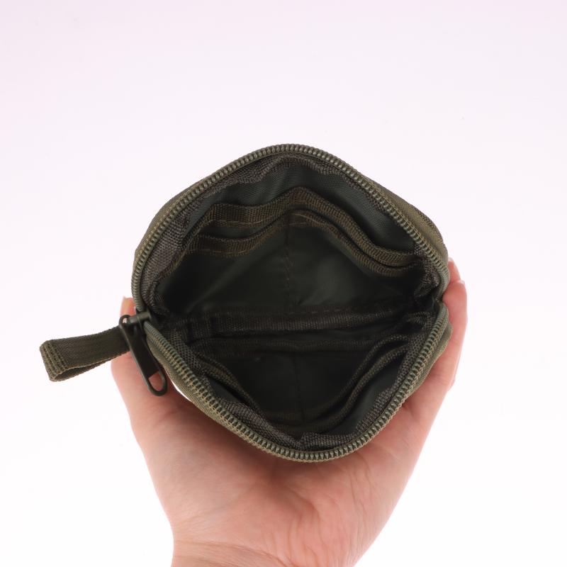 Oxford-stoff Herre Lommebok Ørepropp Oppbevaringsveske Kredittkortholder Etui For Gutter Jenter Reise Bankkort Organiserer Glidelås Myntpung