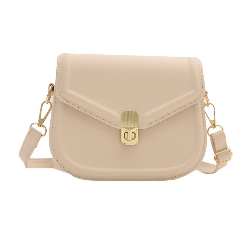 Women'S Bag Lock Small Square Bag Niche Foreign Shoulder Bag Texture Pu Messenger Bag Fashion Bag