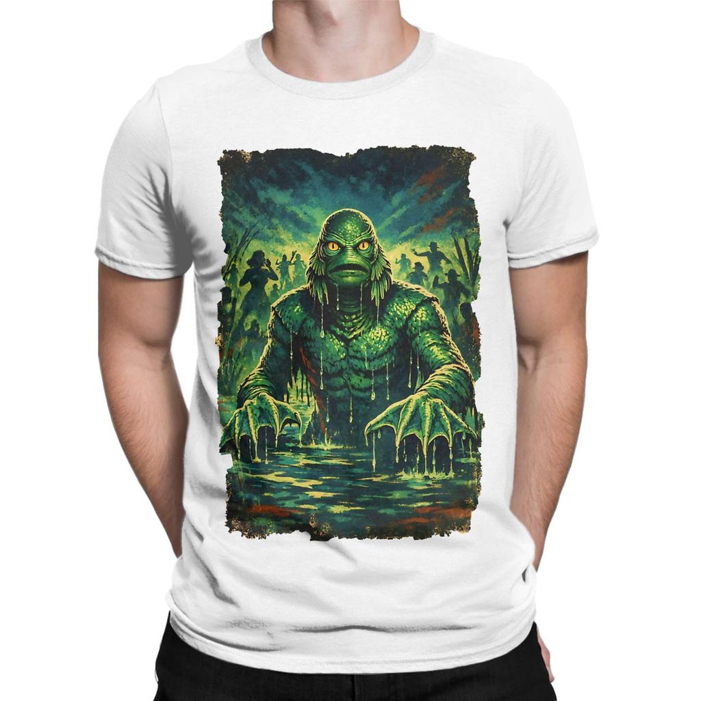 The Ccreature Strikes Retro Style Art Funny 100 Cotton Tshirt Ccreature From The Black Lagoon Tops Tees For Unisex
