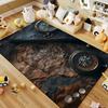 Vintage Nautical Chart Carpet for Living Room Game Rugs Soft Floor Cartoon Rugs Bathroom Rug Mat Yoga Mat Home Rugs for Bedroom