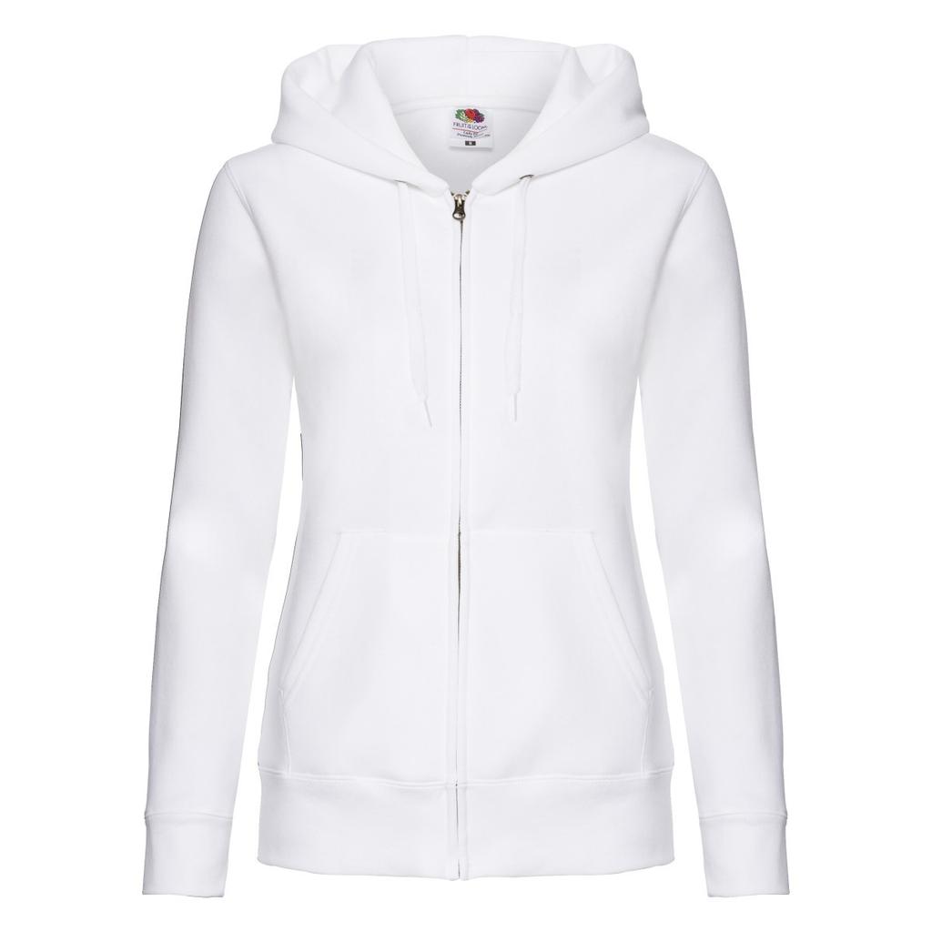 Fruit of the Loom Womens/Ladies Premium Hooded Lady Fit Sweat Jacket