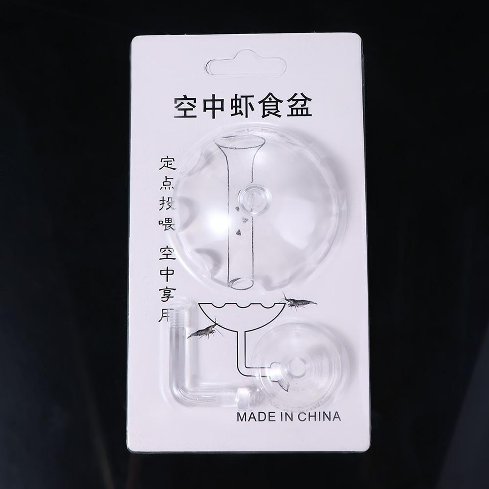 Feeder Non-toxic Feeding Tube Shrimp Bowl Dish Food Tray Fish Feeder Fish Tank Supplies Shrimp Food Feeder Aquarium Accessory transparent