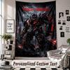 Wall Hanging Tapestry With Custom Name & Text, Transformers Decorative Tapestry For Bedroom