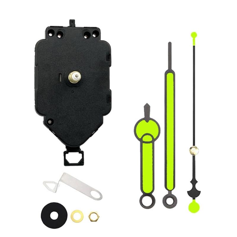 Маятниковый часовой механизм Запасные части для ремонта Замена со стрелками Качающиеся настенные часы DIY Ремонтный мотор Аксессуары