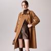 TUHUANG Premium Cashmere Wool Blend Long Coat