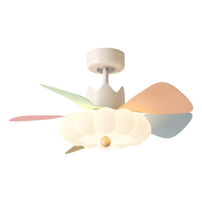 Silent LED Ceiling Fan Light for Children's Room and Study