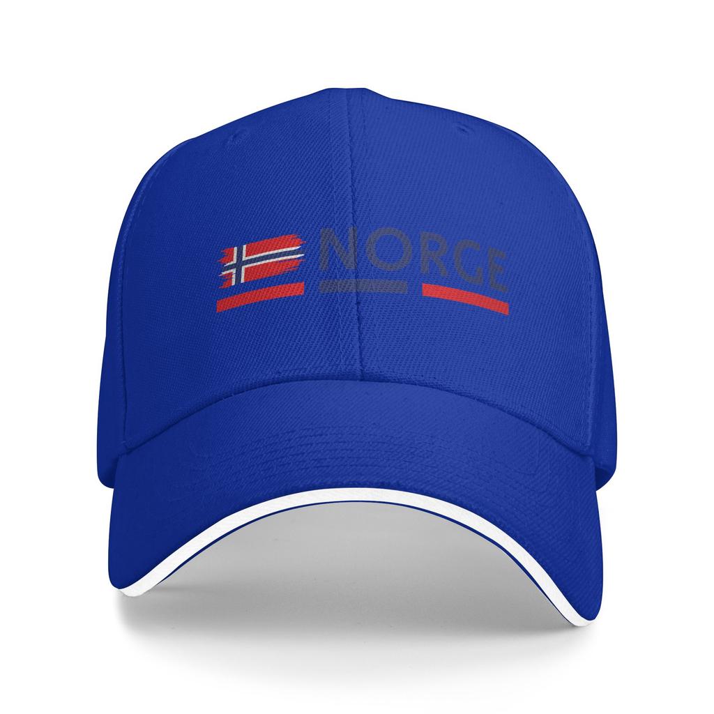 Norway Flag design Baseball Cap y2k Funny Female Male Trucker Hat Breathable Design Outdoor Gym Snapback Cap Birthday Present