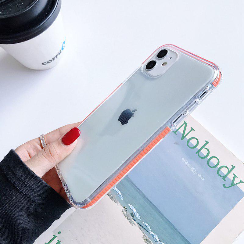 Compre Moldura colorida Capa anti-queda do celular para iPhone 6 7 8 8 X 11  Pro Max Huawei Honor 20 9X Nova 5 6 7 Celular Transparente Tampa traseira  protetora barato — frete grátis, avaliações reais com fotos — Joom