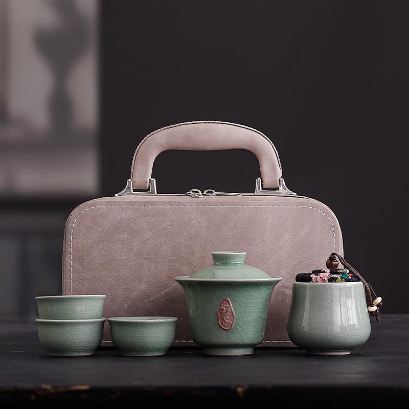 Chaxun Ge Kiln Gaiwan Tea Set