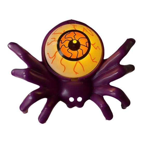 Halloween Wristband, LED Light Up Bracelets, Spooky Skull Eyeball Spider Pumpkin Wrist Bands for Halloween Party Supplies