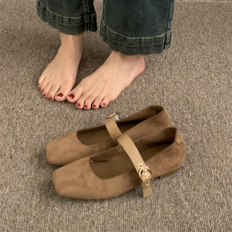 Fashion Bailamos 2025 New Brand Women Flat Shoes Fashion Round Toe Shallow Slip On Boat Shoes Soft Flat Heel Outdoor Dress Single Shoes