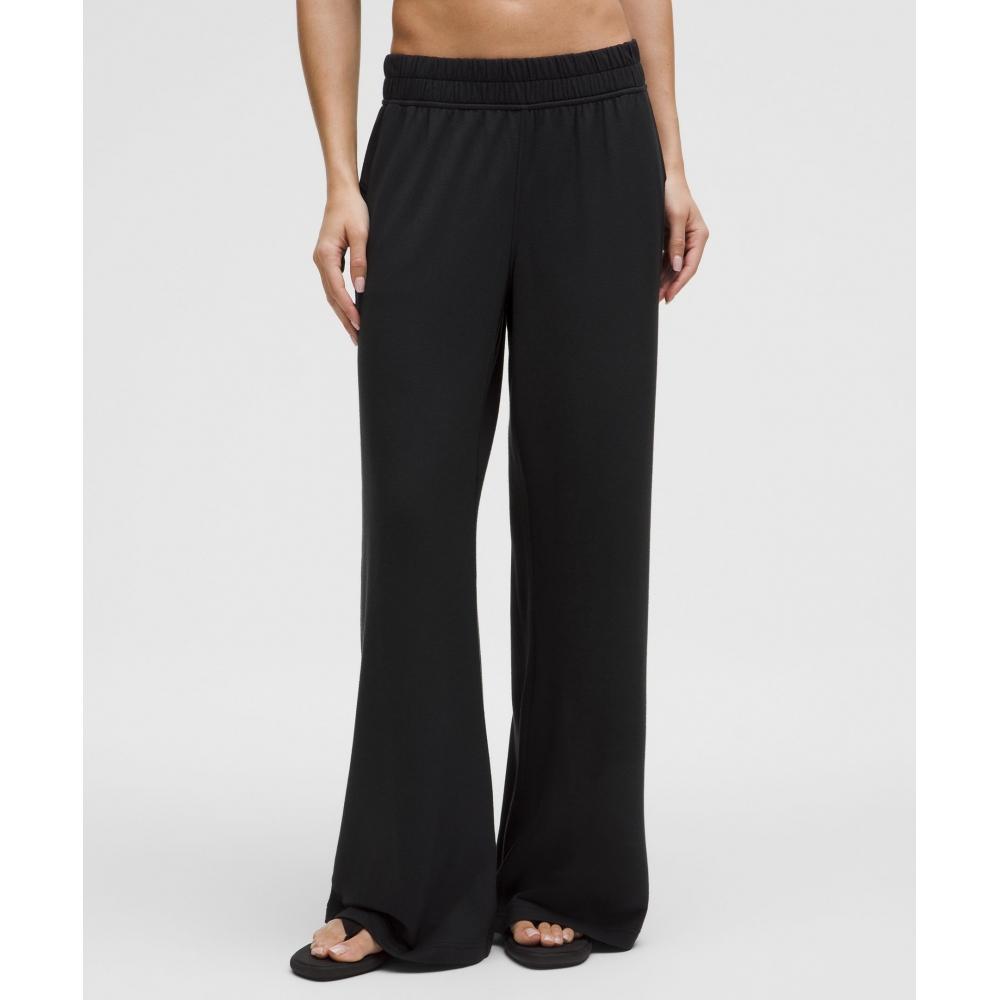 

Lululemon Брюки Becalm средней посадки Wide Leg, черные XXXS