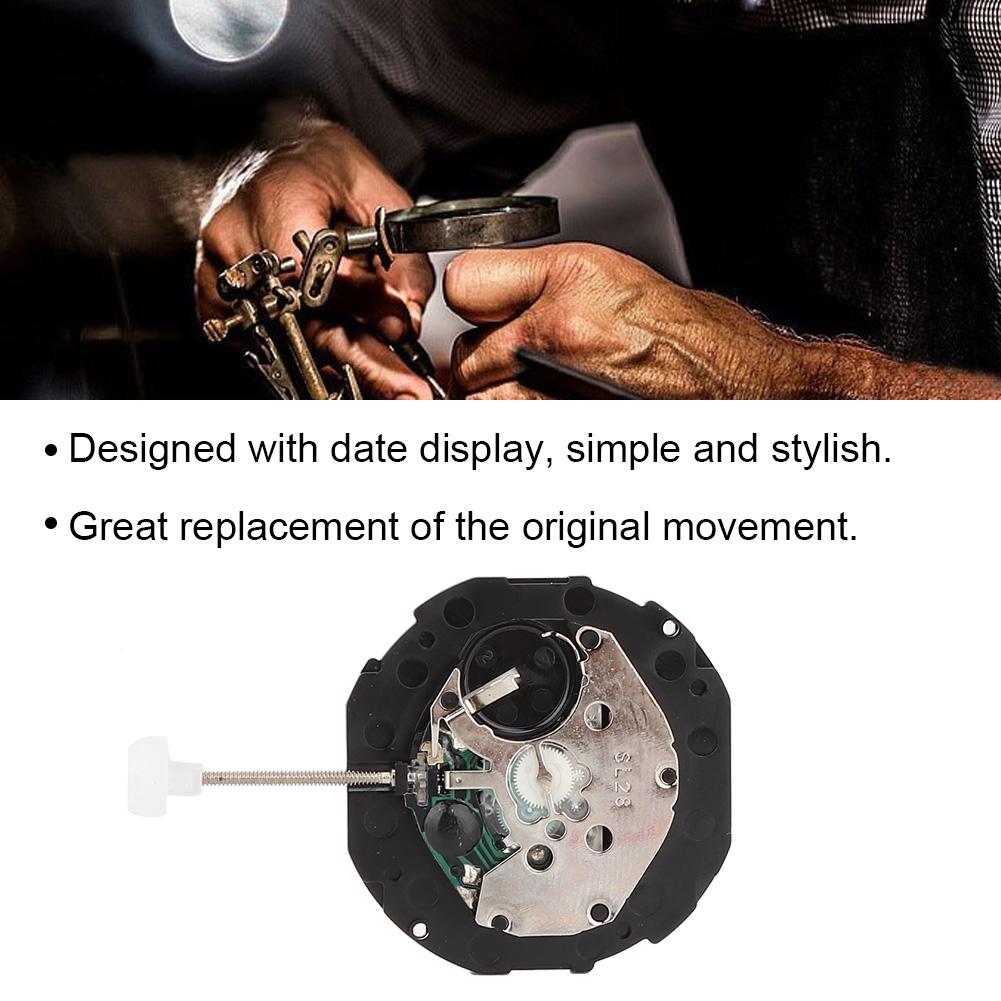 SL28 Three Hands Quartz Movement Date Watch Wristwatch Repair Accessory (Single Calendar)