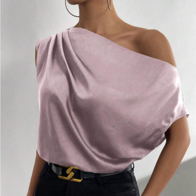 Imitation Silk Satin Halter Top 2025 Spring Solid Color Satin Pullover Sleeveless Shirt for Women Wearing Sexy Base Layer Short Top