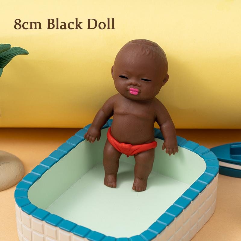 Funny Doll Squishy Toys Simulation Baby Squeeze Fidget Toy Slow Rebound Sensory Stress Relief Pinch Spoof Novelty Toy Gift Idea