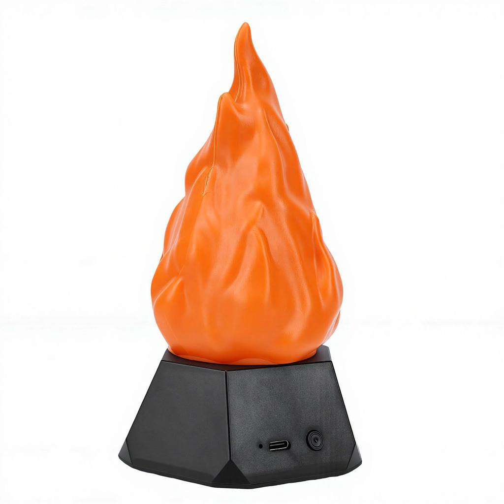 Fake Fire Lamp Rechargeable Lifelike Flickering Effect Portable Adjustable Lighting Multi Purposes Fake Fire Lamp