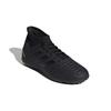 Adidas Predator 19.3 Synthetic Leather Round Toe Lace-Up Non-Slip Wear-Resistant Breathable Mid-Top Soccer Shoes Kids Soccer Shoes Black G25801