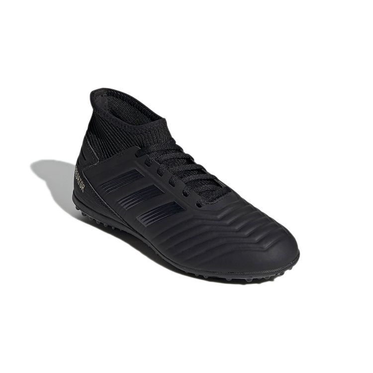 Adidas Predator 19.3 Syntetická kůže Kulatá špička Šněrovací Protiskluzové Odolné proti opotřebení Prodyšné Středně vysoké Kopačky Dětské kopačky Černé G25801