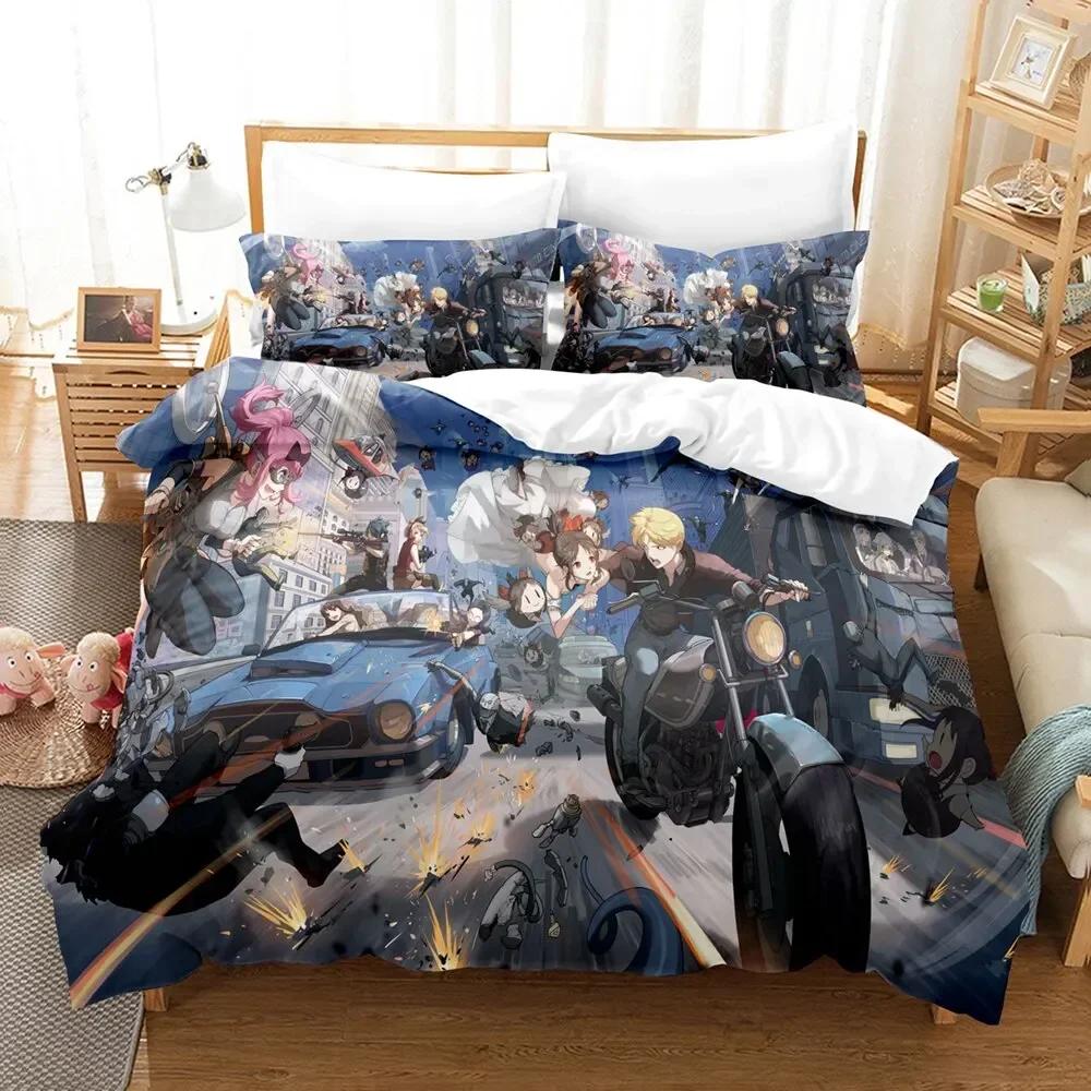 3D Print Anime Kaguya-sama Love Is War Comfortable Duvet Cover Pillowcase Bedding Set Children Bedroom Decoration Home Textile