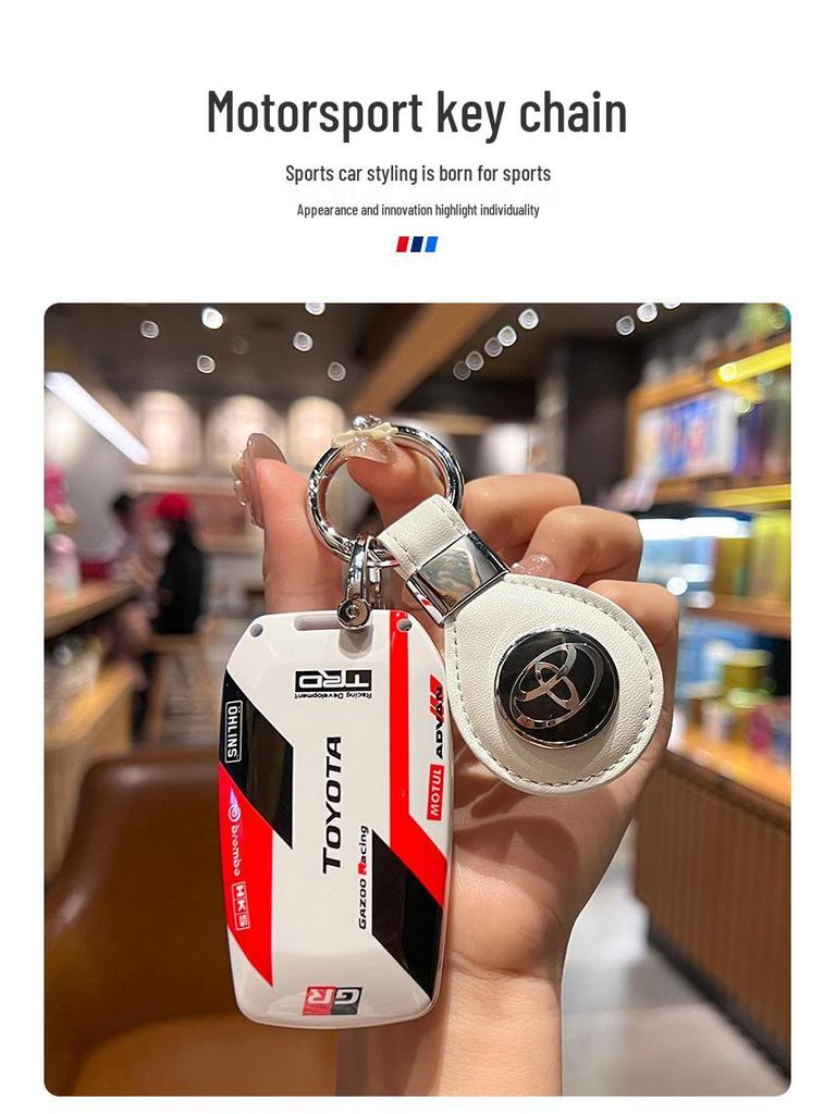 Pokrowiec na kluczyk Toyota Camry, Corolla, Levin, Avalon, Highlander, RAV4, CHR z metalową klamrą