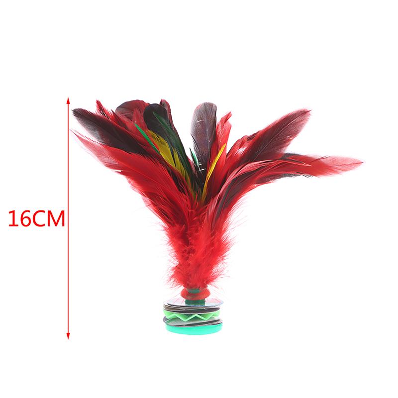 China Kick Shuttlecock Fitness Entertainment Footbal Foot Kick Fancy Colorful Goose Feather Shuttlecock For Physical Exercise