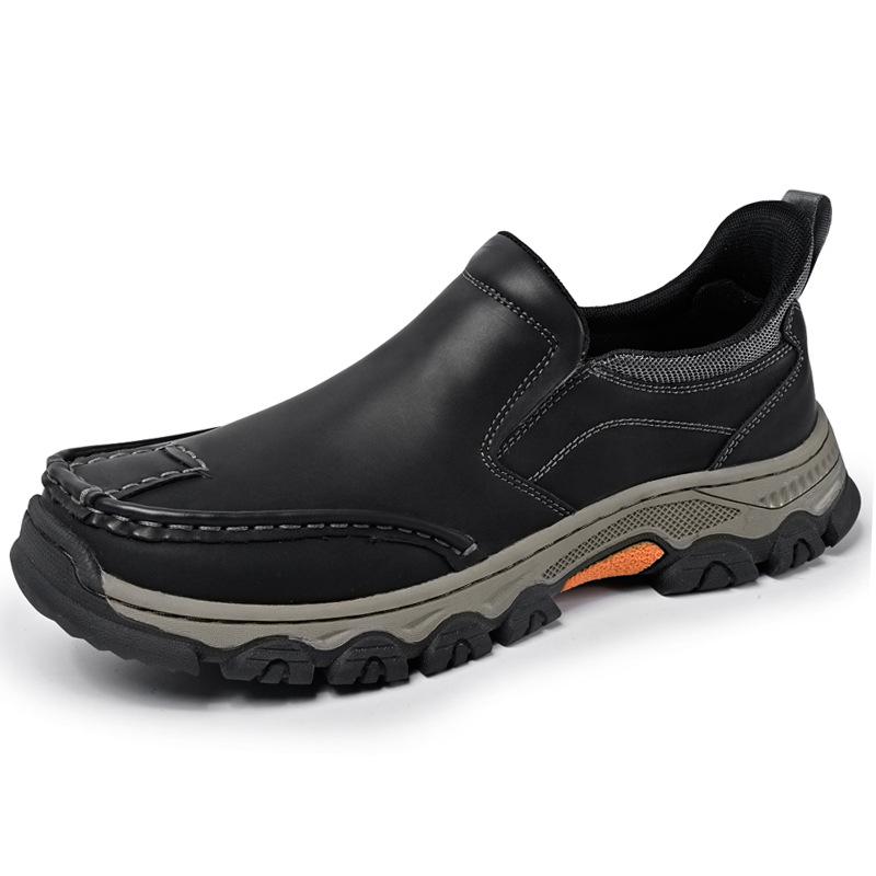 New Style Men s Casual Slip-on Leather Shoes – Handmade, Lightweight, Wear-resistant, Non-slip, Four Seasons 50