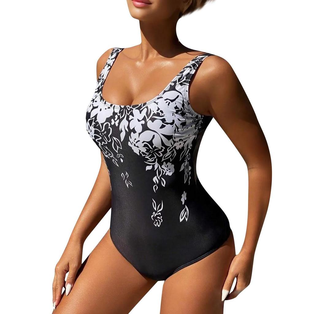Large Size One-piece Swimsuit Printed One-piece Women's Swimsuit Bikini Swimsuit