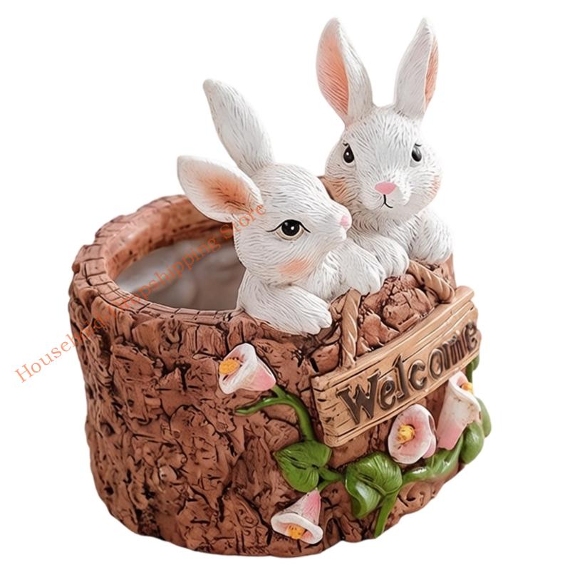 Artistic Resin Succulents Planter With Fun Animal Motifs Animal Resins Planter Suitable For Succulents Arrangements 85AD
