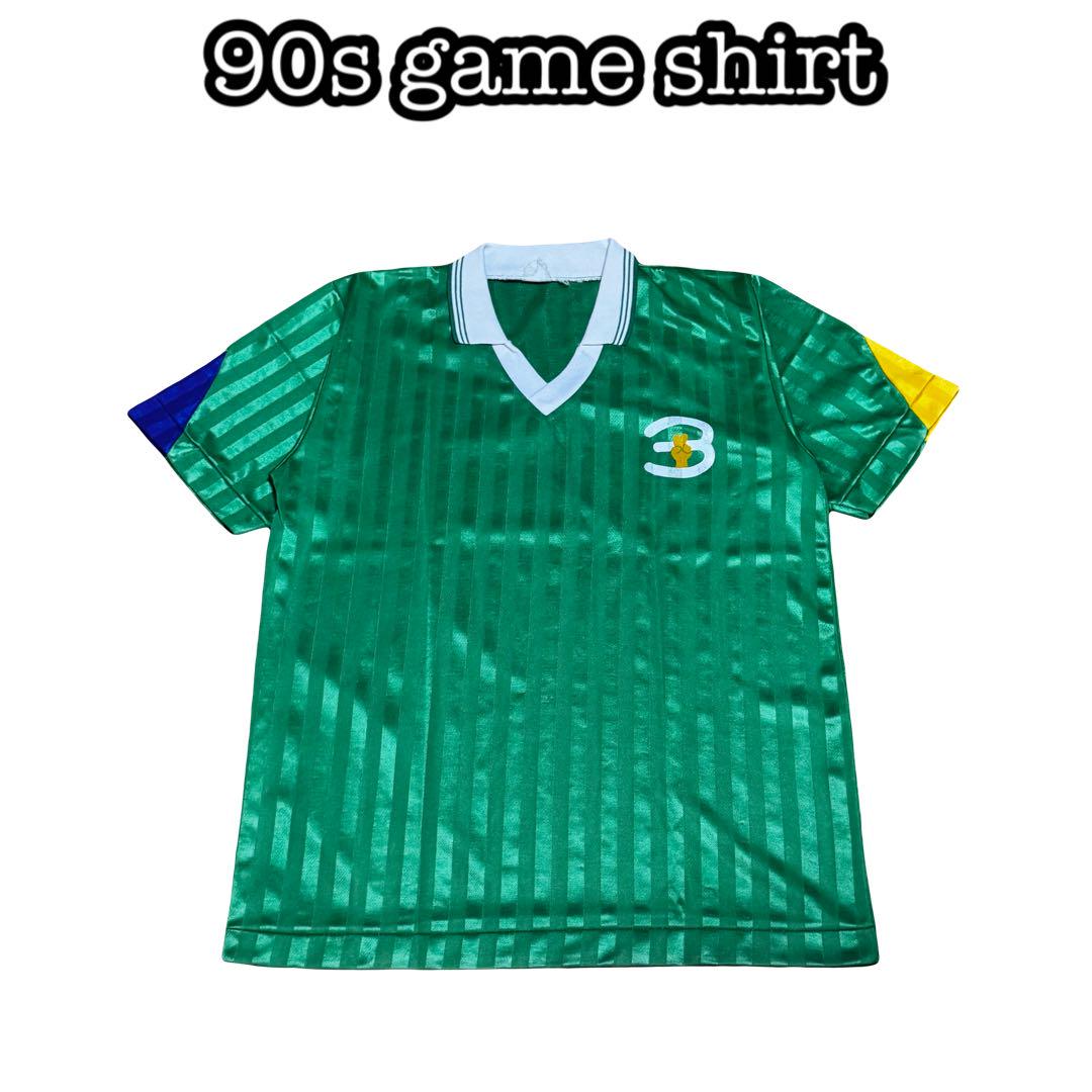 

[USED] Vintage 80s/90s game shirt, Peace, old polo shirt, green and white