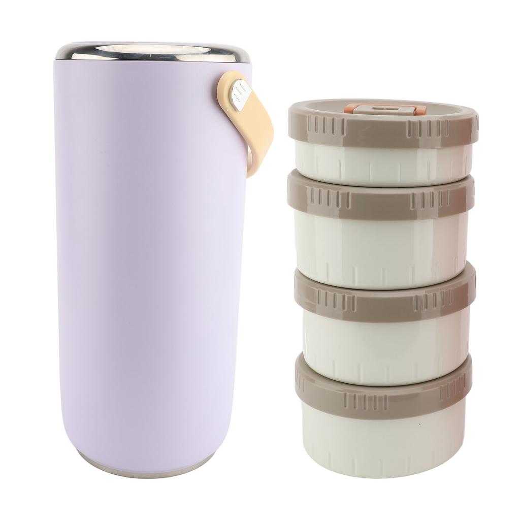 Recipient Alimentar Izolat în Vid 3.4L Oțel Inoxidabil Gură Largă Portabil Sigilat Etanș Alimente Calde